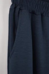 Trendyol Curve Indigo Thin Soft Comfortable Draped Material Front Zippered Plus Size Tracksuit - Image 7