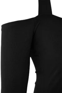 Trendyol Curve Black Black Square Neck Crop Knitting Blouse - Image 6