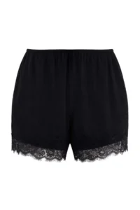 Trendyol Curve Black Lace Detailed Plus Size Weaving Shorts&Bermuda - Image 9
