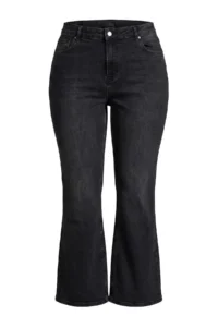 Trendyol Curve Anthracite High Waist comfort/Flexible flared leg Flare jeans - Image 4