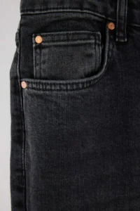 Trendyol Curve Anthracite High Waist comfort/Flexible flared leg Flare jeans - Image 5