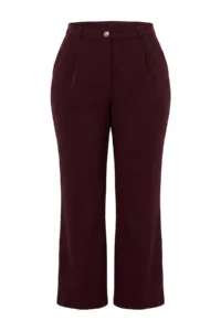Trendyol Curve Purple Weaving Plus Size Bottom - Top Set - Image 7