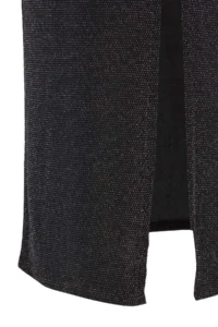 Trendyol Curve Black Tulle Knitting Maxi Length Plus Size Dress - Image 10