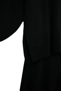 TRENDYOLMİLLA Black Wide Pattern Basic Knitwear Bottom - Top Set - Image 8
