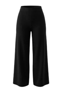 TRENDYOLMİLLA Black Wide Pattern Basic Knitwear Bottom - Top Set - Image 9