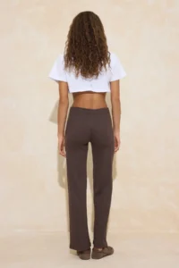 TRENDYOLMİLLA Brown-NAVY BLUE 2 Sets Paket Flare/flared leg High Waist Knitting Sweatpants - Image 4