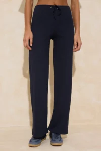 TRENDYOLMİLLA Brown-NAVY BLUE 2 Sets Paket Flare/flared leg High Waist Knitting Sweatpants - Image 6