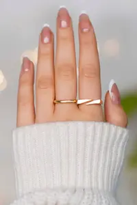 The Collection Wedding Ring and Sword Cartoon Model Gold Plated Adjustable Ring - Image 2