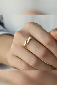 The Collection Sword Cartoon Model Gold Plated Adjustable Ring - Image 2