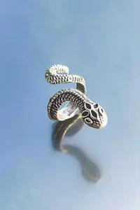 The Collection Unisex Silver Plated Adjustable Ring Set - Image 6
