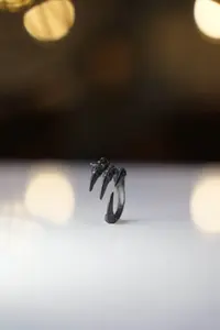 The Collection Claw Model Adjustable Black Men Ring - Image 3