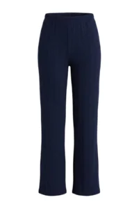 TRENDYOLMiLLA Navy Blue Heart Embroidered Ribbed Soft Touch Winter Knitted Pajama Set - Image 6