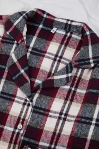 TRENDYOLMiLLA Multicolored Cotton Plaid Winter Thick Flannel Woven Pajama Set - Image 8