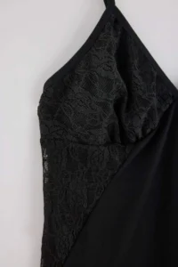 TRENDYOLMİLLA Black 2 Sets 56% Viscous,44% Polyester Plain Lace Detailed Viscose single jersey Knitting Nightgown - Image 3