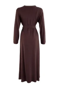 TRENDYOLMİLLA Brown 2 Sets Robe+Nightgown Viscose Knitting Nightgown - Image 10