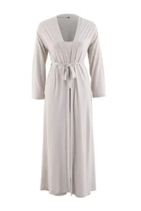 TRENDYOLMİLLA Stone 3 Sets Viscose Robe+Tank Top+Pants Knitting Pajama Set - Image 5