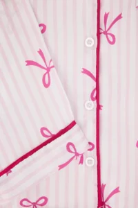 TRENDYOLMiLLA Pink-Multicolor Printed Satin Woven Pajama Set - Image 6