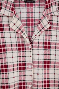 TRENDYOLMiLLA Multicolored Plaid Soft Touch Knitted Pajama Set - Image 5