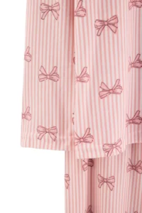 TRENDYOLMiLLA Powder Printed Single Jersey Knitted Pajama Set - Image 3