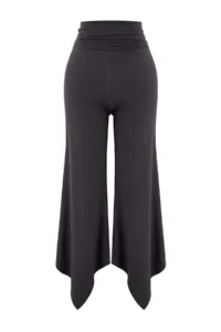 TRENDYOLMİLLA Anthracite Brushed Soft Material Asymmetric Sports Yoga Trousers/Sweatpants - Image 2