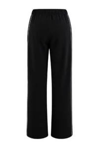 TRENDYOLMİLLA Black Sports Lycra Piped Tulle Detailed Weaving Sports Sweatpants - Image 5