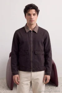 MAN Dark Brown Regular Men Jacket - Image 4