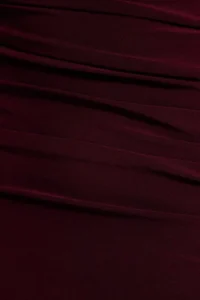 TRENDYOLMİLLA Burgundy Cut Out Detailed shift/Plain Cut Midi Knitting Dress - Image 7