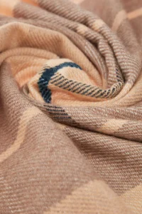 TRENDYOLMİLLA Beige Plaid Patterned Soft textured Women Scarf - Image 4