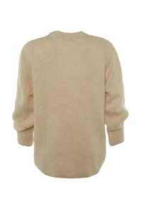 TRENDYOLMİLLA Stone Wide Pattern Couple Soft textured Basic Knitwear Sweater - Image 8