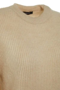 TRENDYOLMİLLA Stone Wide Pattern Couple Soft textured Basic Knitwear Sweater - Image 9