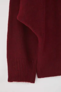 TRENDYOLMİLLA Burgundy Soft textured Wide Pattern Knitwear Sweater - Image 8