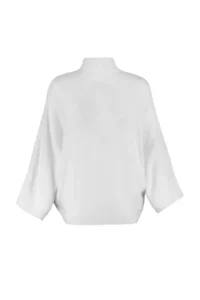TRENDYOLMİLLA Ecru Soft textured Wide Pattern Knitwear Sweater - Image 6