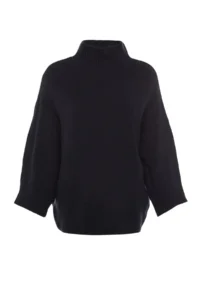 TRENDYOLMİLLA NAVY BLUE Soft textured Wide Pattern Knitwear Sweater - Image 6
