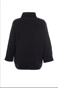 TRENDYOLMİLLA NAVY BLUE Soft textured Wide Pattern Knitwear Sweater - Image 8