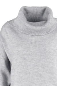 TRENDYOLMİLLA Gray Soft textured Carmen Collar Knitwear Sweater - Image 7