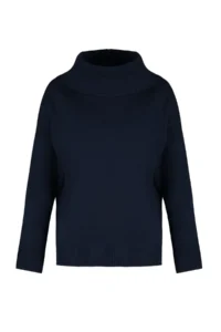 TRENDYOLMİLLA NAVY BLUE Soft textured Carmen Collar Knitwear Sweater - Image 6