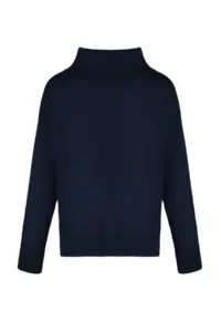 TRENDYOLMİLLA NAVY BLUE Soft textured Carmen Collar Knitwear Sweater - Image 7