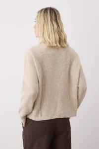 TRENDYOLMİLLA Stone Couple Soft textured Zippered Knitwear Sweater TWOAW20xs0009 - Image 5