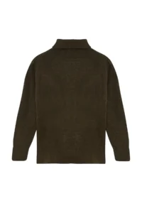 TRENDYOLMİLLA Khaki Soft textured Wide Pattern Knitwear Sweater TWOAW20xs0026 - Image 6