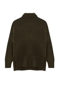 TRENDYOLMİLLA Khaki Soft textured Wide Pattern Knitwear Sweater TWOAW20xs0026 - Image 7