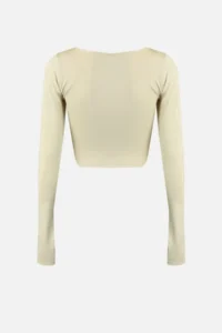 TRENDYOLMİLLA Stone Crop Window/Cut Out and Thumb Hole Detailed Knitting Sports Top/Blouse - Image 7