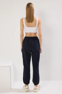 TRENDYOLMİLLA Dark NAVY Thessaloniki Rahat Pattern with pocket Knitting Sports Sweatpants - Image 4