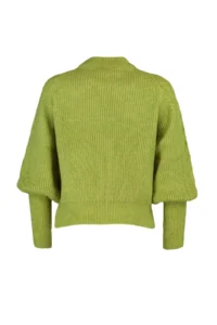 TRENDYOLMİLLA Green Soft textured Hair Braided Knitwear Sweater - Image 6