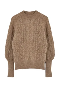TRENDYOLMİLLA Mink Soft textured Hair Braided Knitwear Sweater - Image 6
