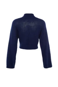 TRENDYOLMİLLA NAVY BLUE Super Crop Basic Knitwear Sweater - Image 7