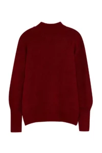TRENDYOLMİLLA Burgundy Soft textured Sleeve Detailed Knitwear Sweater - Image 7