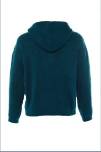 TRENDYOLMİLLA Green Soft textured Hooded Knitwear Sweater - Image 7