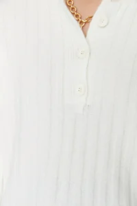 TRENDYOLMİLLA Ecru Wide Pattern Soft textured High Neck Knitwear Sweater - Image 7