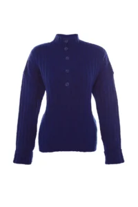 TRENDYOLMİLLA NAVY BLUE Wide Pattern Soft textured High Neck Knitwear Sweater - Image 6