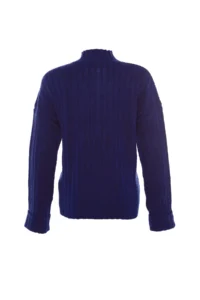 TRENDYOLMİLLA NAVY BLUE Wide Pattern Soft textured High Neck Knitwear Sweater - Image 8